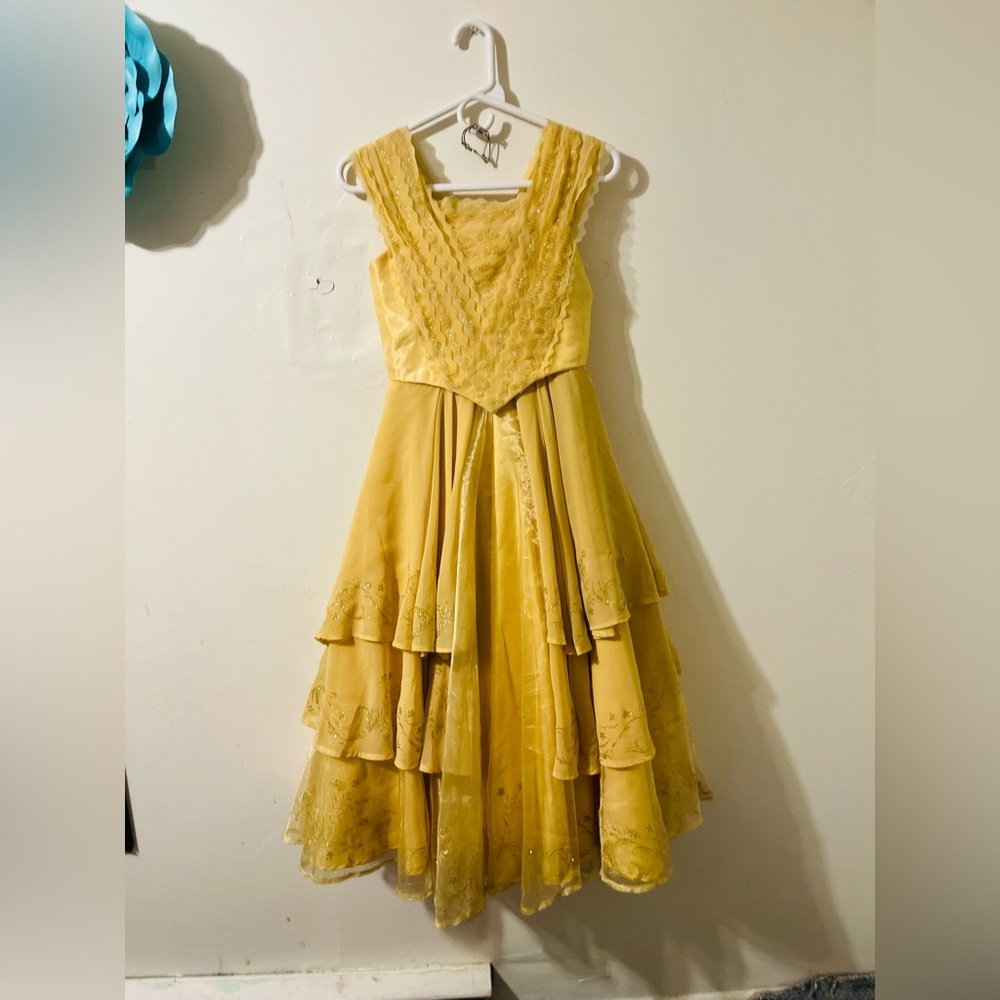 Disney Belle formal costume dress girls size 7/&